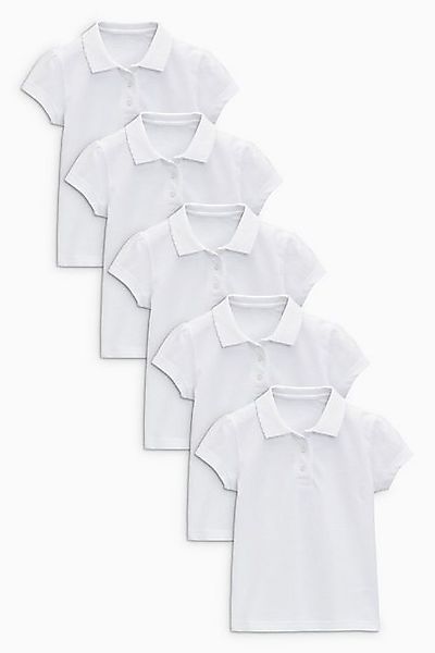 Next Poloshirt Kurzärmelige Polohemden aus Baumwolle im 5er-Pack (5-tlg) günstig online kaufen