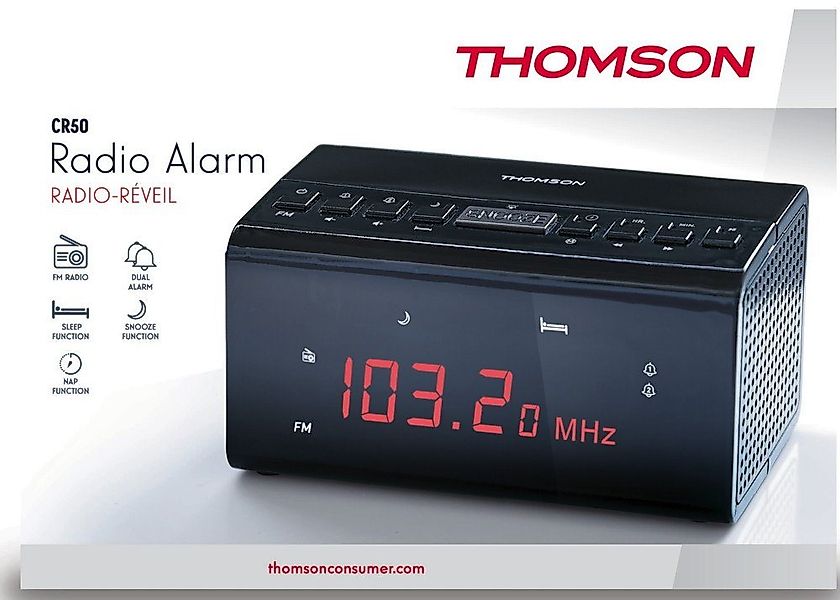 Thomson Radiowecker Thomson Radiowecker CR50 schwarz FM Radio TH347968 günstig online kaufen