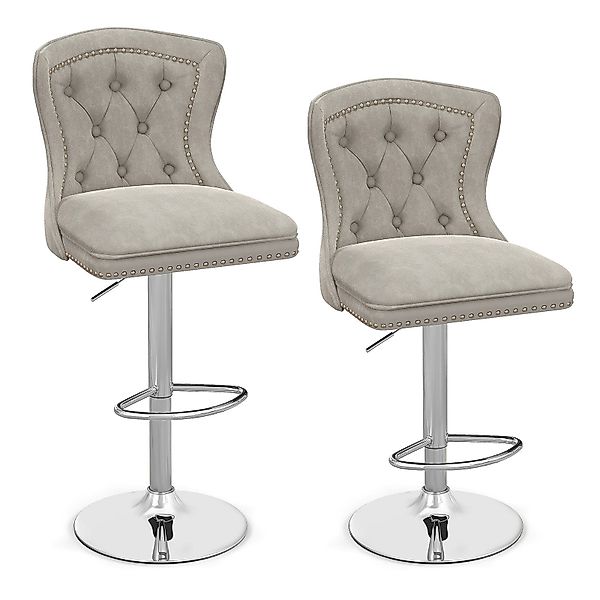 KOMFOTTEU Barhocker (2er Set), Barstuhl höhenverstellbar günstig online kaufen