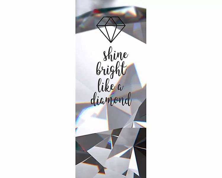 Dekopanel "Like a diamond" 1,00x2,50 m / Glattvlies Brillant günstig online kaufen
