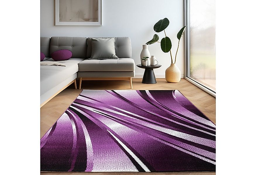 Carpettex Designteppich Abstrakt Wellen Design, Läufer, Höhe: 12 mm, Kurzfl günstig online kaufen