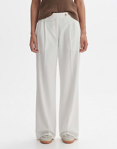OPUS Anzughose Wide Leg Pants MARZENA ASYMMETRIC aus Canvas-Stoff günstig online kaufen