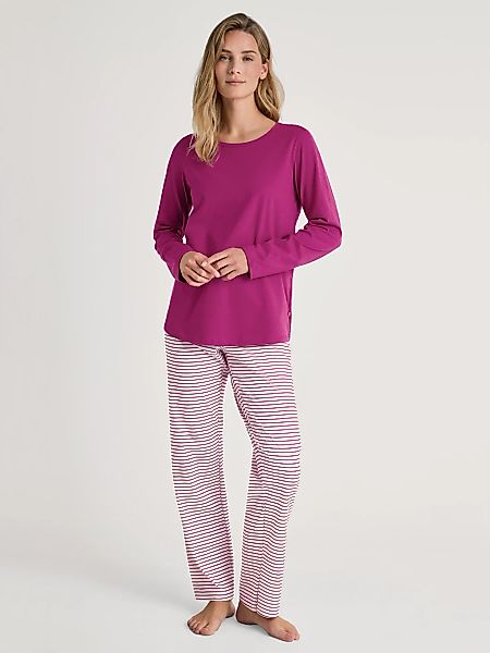 CALIDA Schlafanzug "Graphic Nights", (2 tlg.), Streifen-Design, Single Jers günstig online kaufen