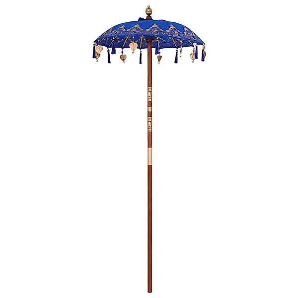 vidaXL Balinesischer Sonnenschirm Blau 95 x 95 x 260 cm 42006465 günstig online kaufen