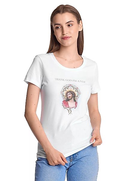 Vive Maria Thank God Jesus Damen T-Shirt weiss günstig online kaufen