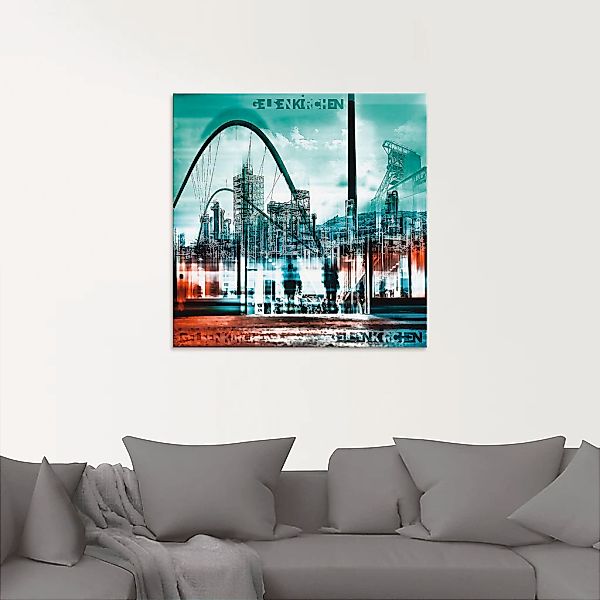 Artland Glasbild "Gelsenkirchen Skyline Collage 02", Deutschland, (1 St.), günstig online kaufen