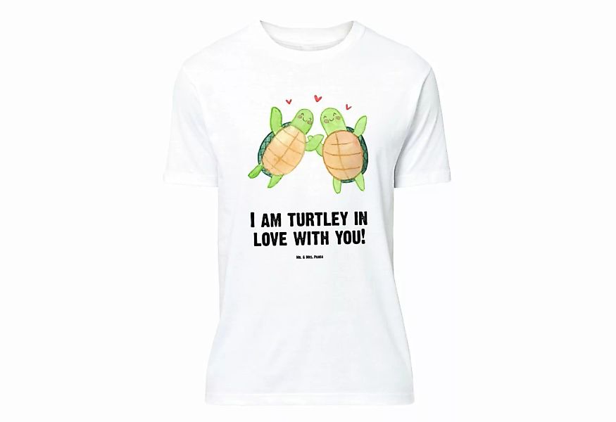 Mr. & Mrs. Panda T-Shirt Schildkröten Paar - Weiß - Geschenk, Tshirt, Liebe günstig online kaufen