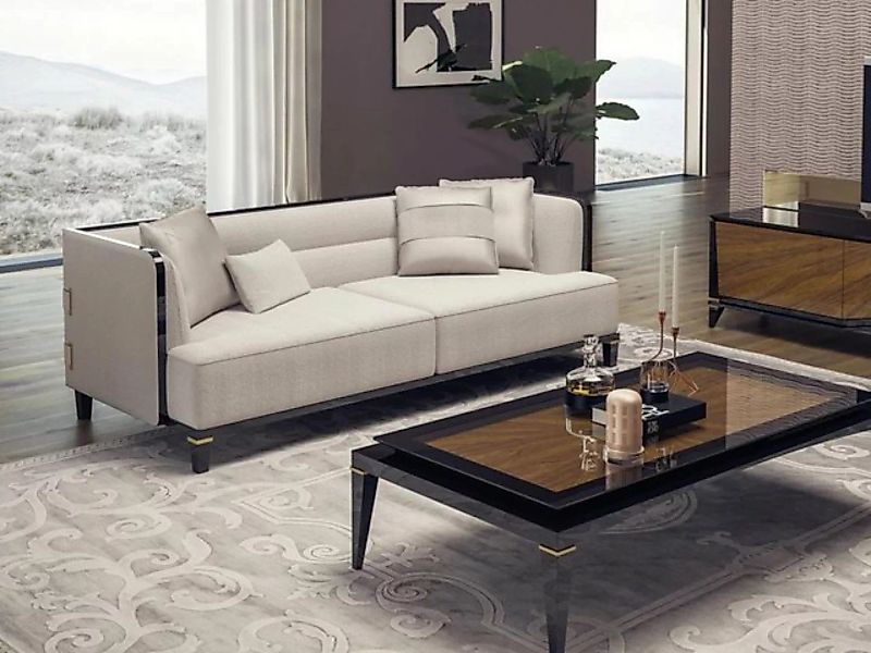 JVmoebel 3-Sitzer Wohnzimmer Modern Weiß Sofa Dreisitzer Couch Designer Pol günstig online kaufen
