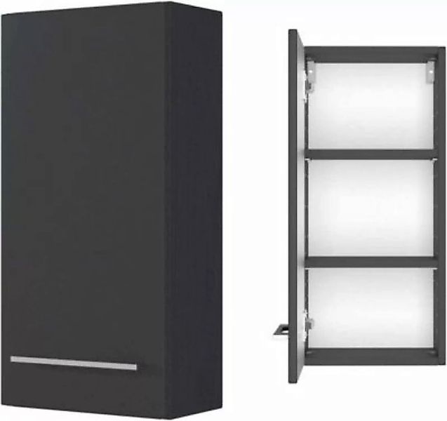 Lomadox Badezimmer Hängeschrank TAREE-03 in matt grau schwarz günstig online kaufen