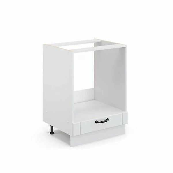 Livinity® Herdumbauschrank Fame-Line, Weiß Landhaus/Weiß, 60 cm, AP Eiche günstig online kaufen