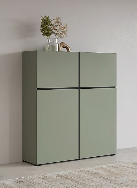 OTTO home Highboard "Cross, moderne grifflose Hochkommode mit 4 Türen,Türko günstig online kaufen