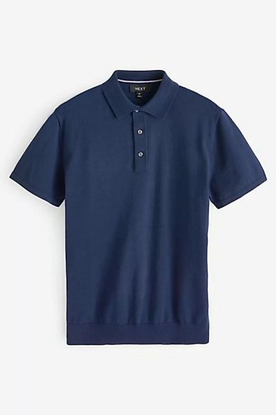 Next Poloshirt Gestrickter Slim Fit Polo-Strickpullover (1-tlg) günstig online kaufen