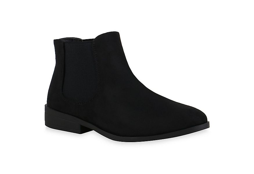 VAN HILL 835613 Chelseaboots Damen Stiefeletten Chelsea Boots Blockabsatz K günstig online kaufen