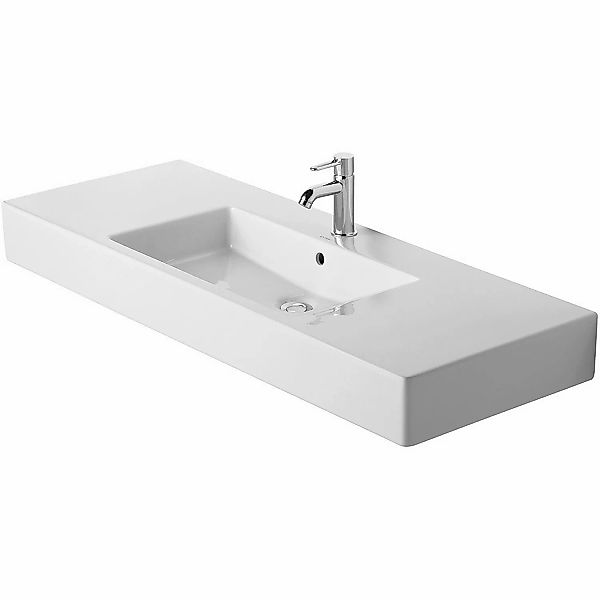 Duravit Waschbecken Vero 125 cm Weiß 1 Hahnloch WonderGliss günstig online kaufen