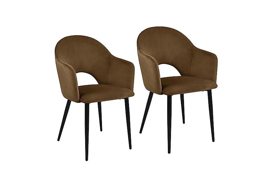 SVITA Esszimmerstuhl HAILEY (2er-Set), Küchenstühle, mit Armlehnen, Metallb günstig online kaufen