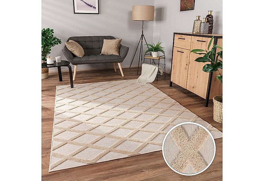 Paco Home Teppich Utrecht 642, rechteckig, Höhe: 4 mm, Kurzflor, Uni Farben günstig online kaufen