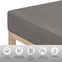 andas Spannbettlaken "Greta in Gr. 90x200, 140x200 oder 180x200 cm" Premium günstig online kaufen