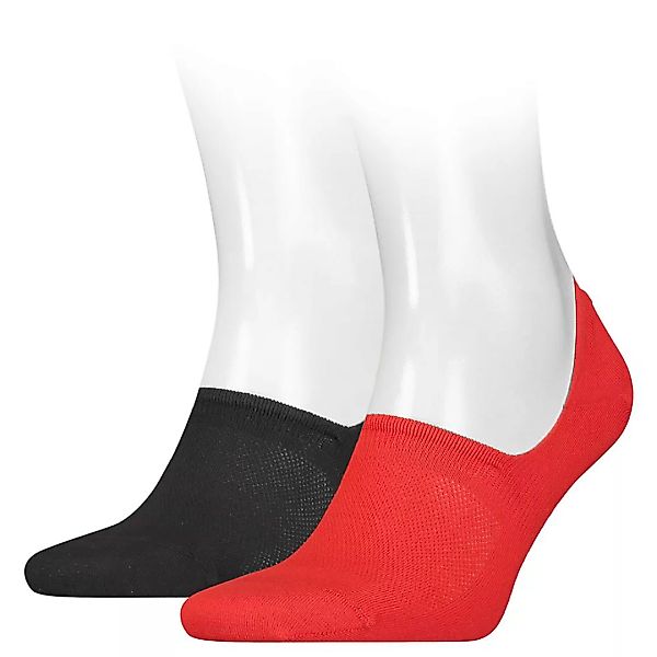 Calvin Klein Footie High Cut Socken 2 Paare EU 39-42 Red günstig online kaufen