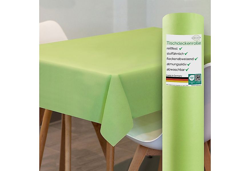 Sensalux Tischdecke Sensalux Tischdeckenrolle, 1m x 10m Apfelgrün günstig online kaufen