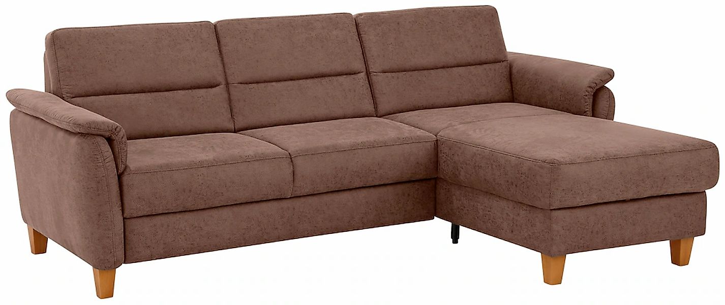 Home affaire Ecksofa "Palmera L-Form, B: 244 cm" optional Bettfunktion & Be günstig online kaufen