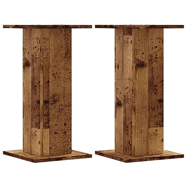 vidaXL Blumenständer Pflanzenständer 2 Stk. Altholz-Optik günstig online kaufen