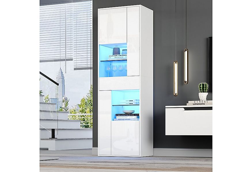 OKWISH Vitrine Vitrine aus Spanplatte (Schaukästen, Hochschrank, 1-St., mit günstig online kaufen