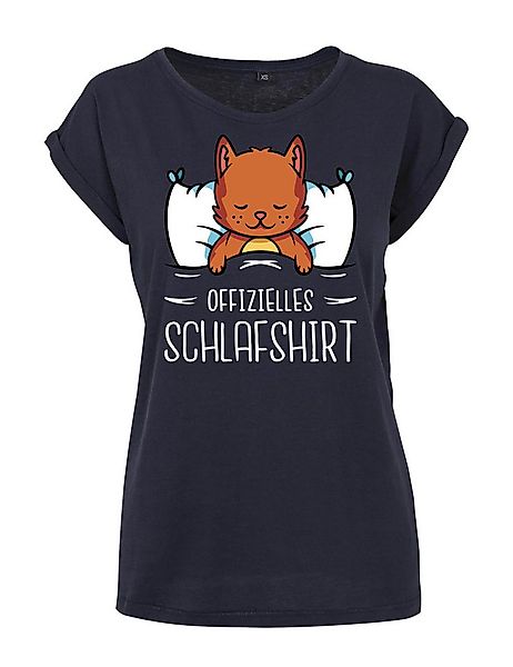 Youth Designz Print-Shirt "Katze Schlafshirt" Damen T-Shirt Statement Gesch günstig online kaufen
