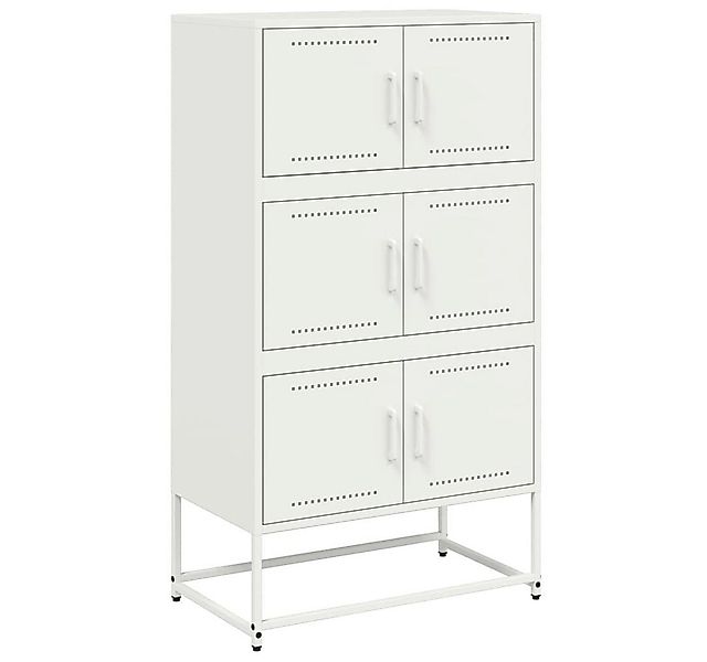 vidaXL Sideboard Sideboard Weiß 68,5x38,5x123,5 cm Stahl (1 St) günstig online kaufen