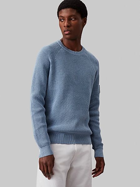 Calvin Klein Jeans Rundhalspullover "BADGE EASY SWEATER", mit Logopatch günstig online kaufen