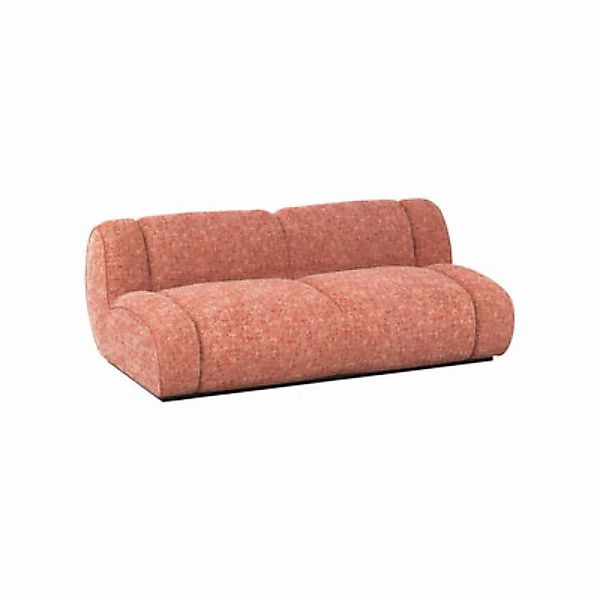 Sofa Victoria textil rosa rot / L 280 cm - POPUS EDITIONS - Rot günstig online kaufen