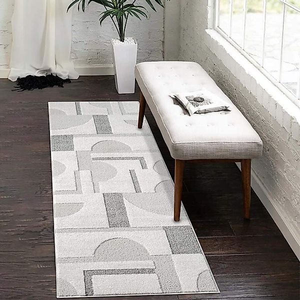 Carpet City Teppich "LOUNGE 9992" rechteckig 15 Höhe Kurzflor-Teppich Moder günstig online kaufen