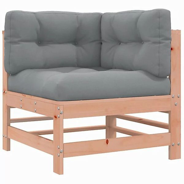 vidaXL Sofaelement Ecksofa mit Kissen Massivholz Douglasie (1 St) günstig online kaufen