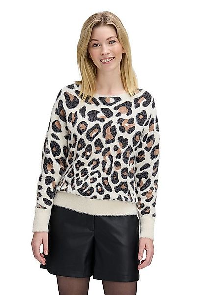 Betty&Co Strickpullover Damen mit U-Boot-Ausschnitt (1-tlg) Jacquard günstig online kaufen