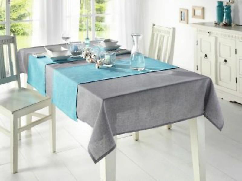 HOME Living Tischläufer SPAR-SET 2x Melange Tischläufer türkis günstig online kaufen