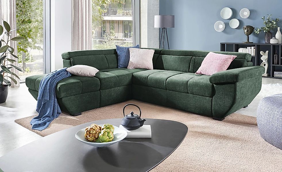 uno Ecksofa  Formula ¦ grün ¦ Maße (cm): B: 262 H: 79 T: 224.0 Polstermöbel günstig online kaufen