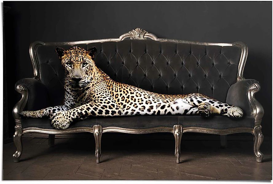 Reinders Poster "Leopard Chic Panther - Liegend - Luxus - Relax", (1 St.) günstig online kaufen