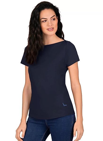 Trigema T-Shirt TRIGEMA Schickes Damen T-Shirt in Öko-Qualität (1-tlg) günstig online kaufen