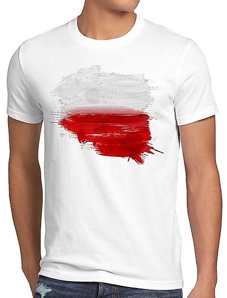 style3 T-Shirt Flagge Polen Fußball Sport Polska WM EM Fahne günstig online kaufen