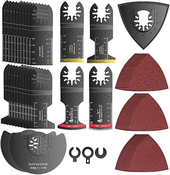 EXTSUD Schleifaufsatz Multifunktionswerkzeug-Sägeblatt 60-teiliges Set, kom günstig online kaufen