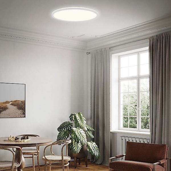 Brilo LED-Deckenleuchte Slim Weiß 1x LED 22 W inkl. Backlight günstig online kaufen