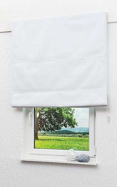 LYSEL® Raffrollo abdunkelnd Weiß, HxB 180x80cm günstig online kaufen
