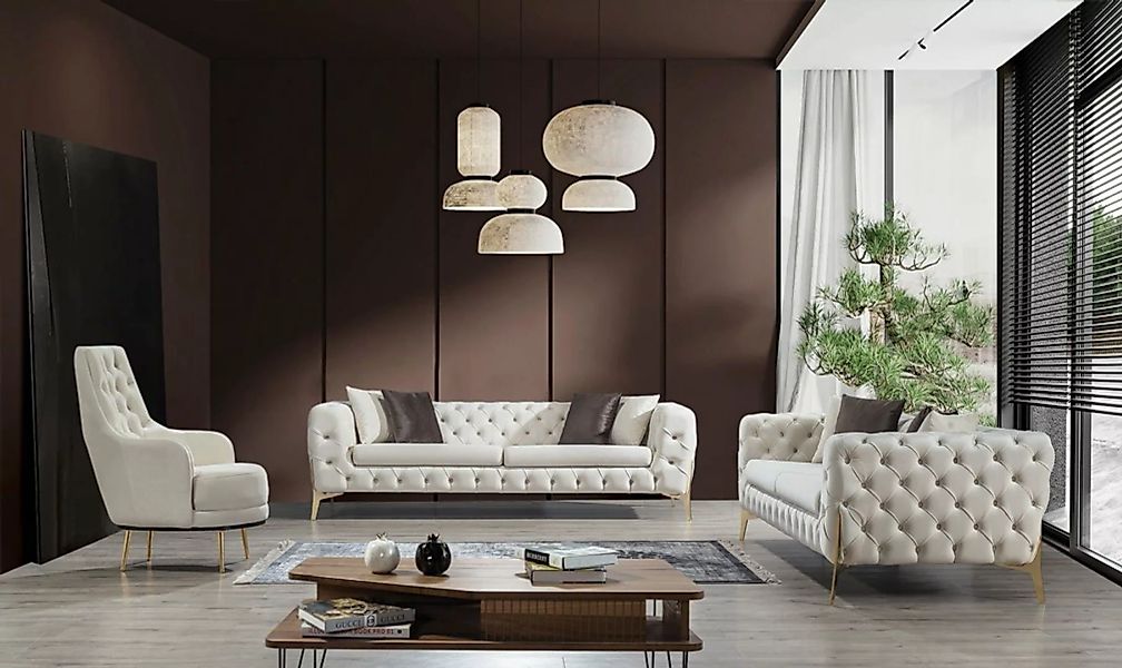 Villa Möbel Polstergarnitur MARRAKESH, (Set, 3-tlg), Hand Made Qualtiy, pfl günstig online kaufen