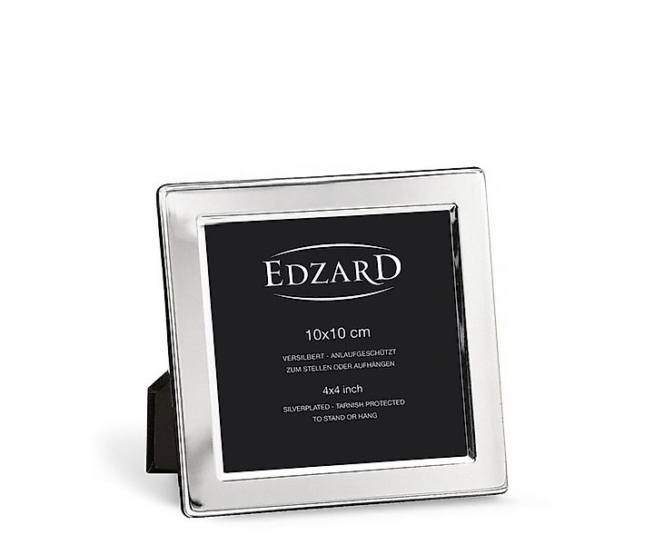 EDZARD Bilderrahmen Salerno, versilbert und anlaufgeschützt, für 10x10 cm F günstig online kaufen