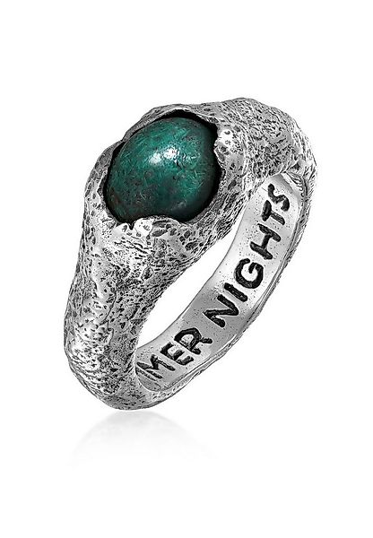 HAZE & GLORY Siegelring Chrysokoll-Edelstein Ring günstig online kaufen