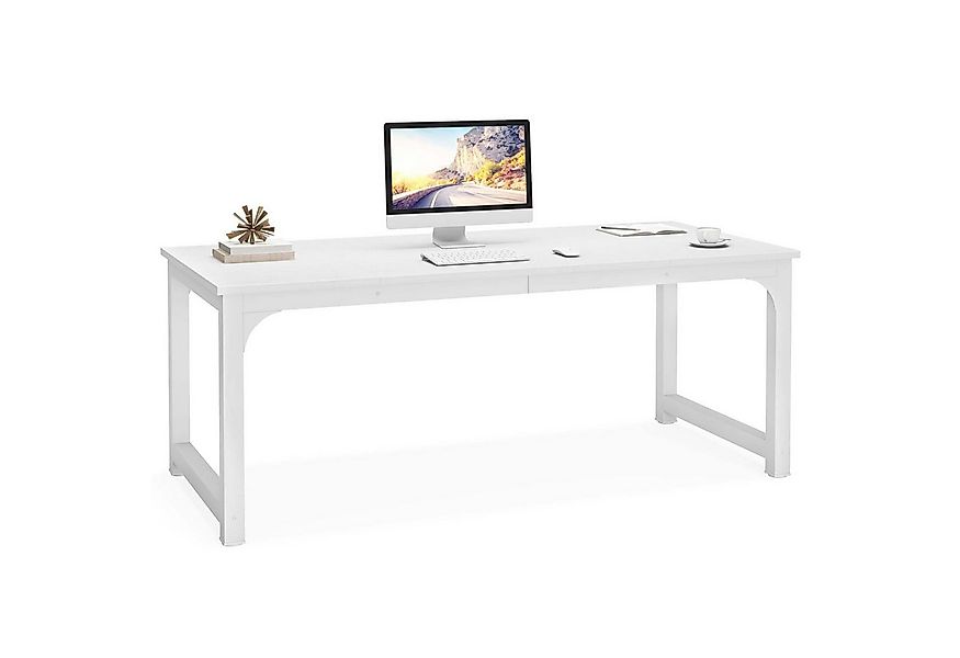 Tribesigns Schreibtisch 160/180x80 cm, großer Industrial Computertisch für günstig online kaufen
