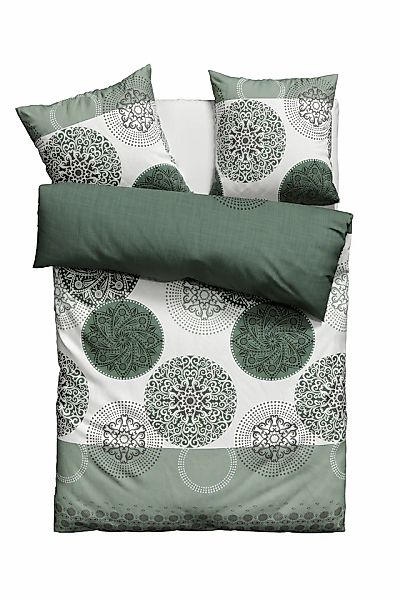 my home Bettwäsche »Tesso in Gr. 135x200, 155x220 oder 200x200 cm«, Baumwol günstig online kaufen