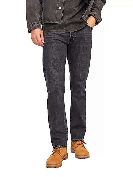 Jack & Jones Herren Jeans JJICHRIS JJCLASSIC AM 079 - Relaxed Fit - Schwarz günstig online kaufen