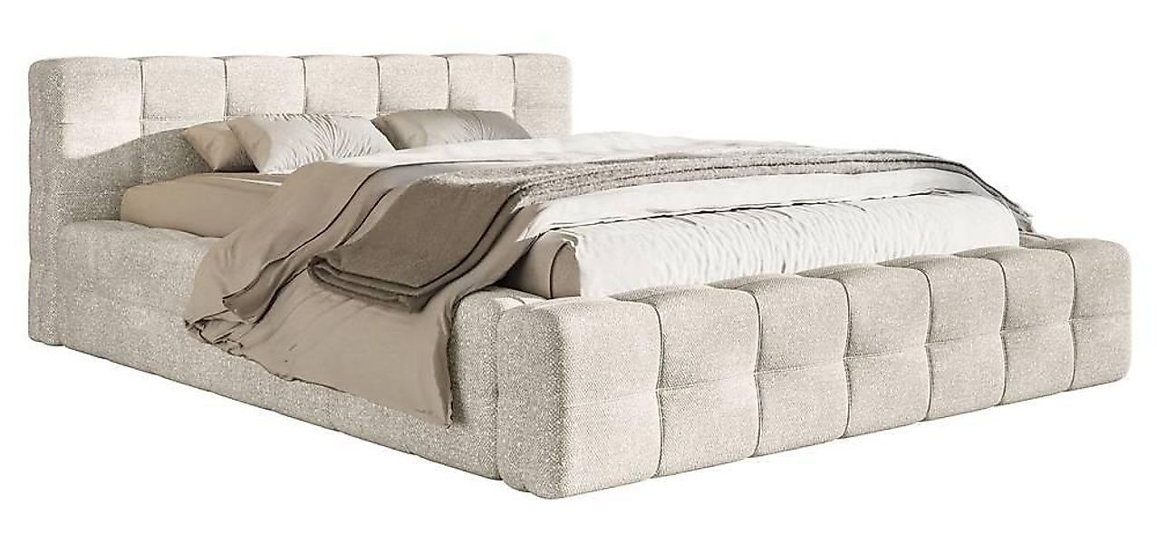 Selsey Design | Tilly Bettgestell Chenille mit Stauraum günstig online kaufen