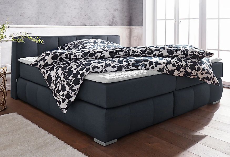 Home affaire Boxspringbett "Chelles" inkl. Topper, in XXL- Überlänge 220 cm günstig online kaufen