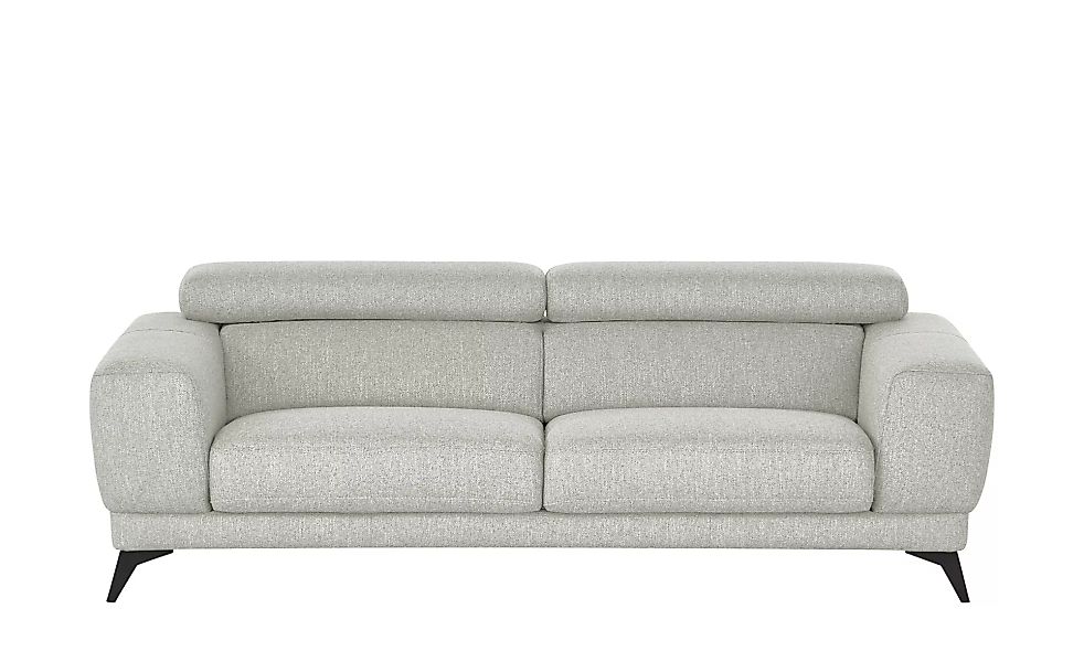 Sofa - grau - 222 cm - 76 cm - 106 cm - Polstermöbel > Sofas > 3-Sitzer - M günstig online kaufen